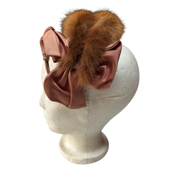 1950s‎ Mink Fur & Satin Headband main image 6